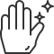 Wipe clean only icon