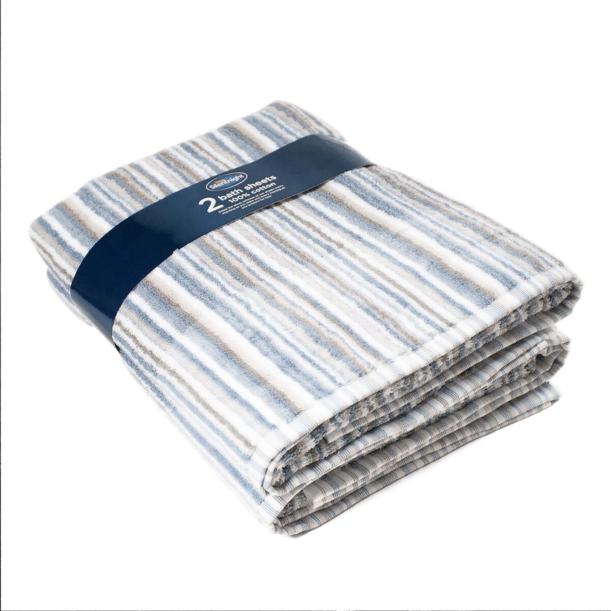 Silentnight 100% Cotton 525GSM Towels - 2 Piece Bath Sheet Set