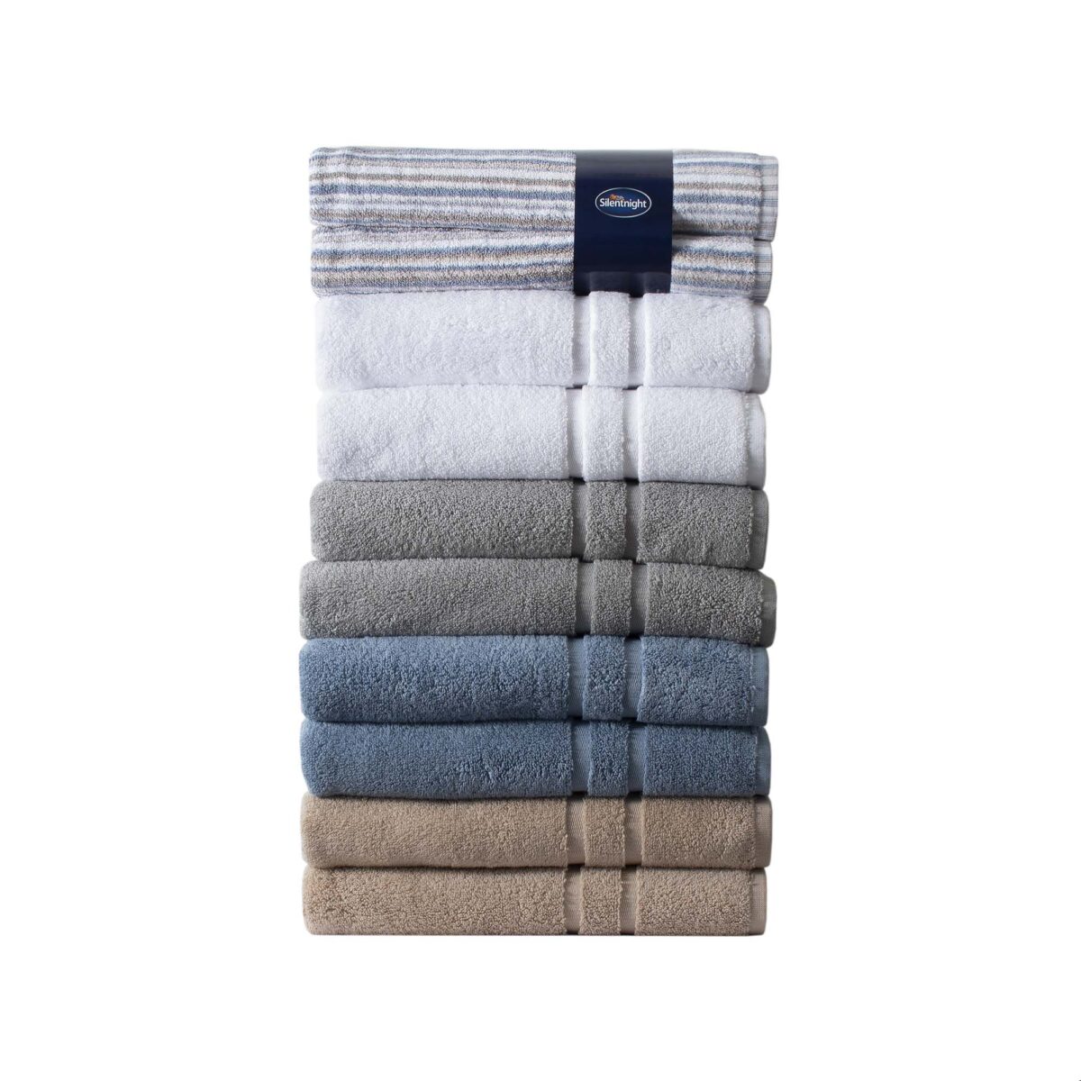 Silentnight 100% Cotton 525GSM Towels - 2 Piece Bath Sheet Set