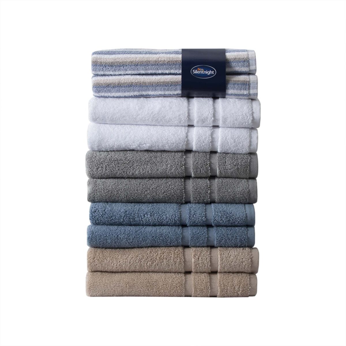 Silentnight 100% Cotton 525GSM 4 Piece Towel Set