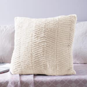 Silentnight Faux Fur Cushion - Cream
