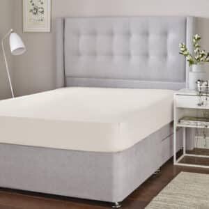 Silentnight Cotton Rich Fitted Sheet - Cream