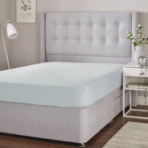 Silentnight Cotton Rich Fitted Sheet - Duck Egg