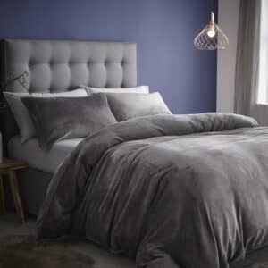 Silentnight Super Soft Velvet Touch Duvet Set - Grey