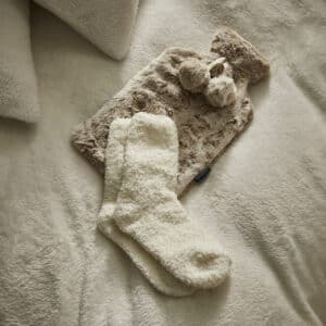 Silentnight Serenity | Snuggle Bundle | faux fur hot water bottle & fleece socks