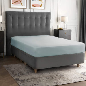 Silentnight Pure Cotton Fitted Sheet - Duck Egg