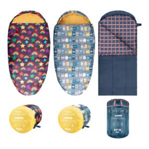 Silentnight Camping Collection Family Pack Sleeping Bags - 3 Pack