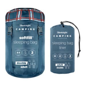 Silentnight Camping Collection Sleeping Bag & Liner Bundle
