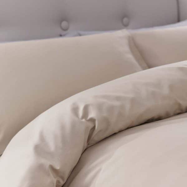 Silentnight Pure Cotton Duvet Cover Set - Stone