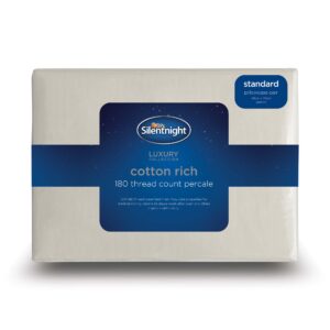 Silentnight Cotton Rich Housewife Pillowcase Pair - Cream