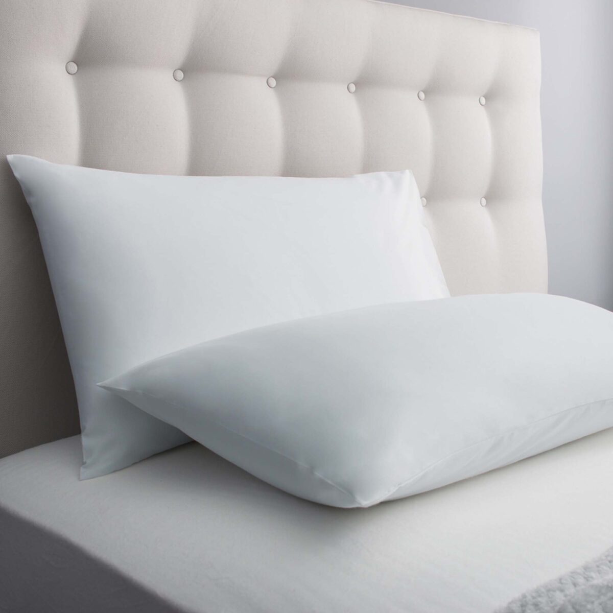 Silentnight Cotton Rich Housewife Pillowcase Pair - Silver