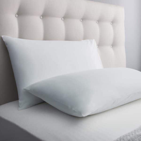 Silentnight Cotton Rich Housewife Pillowcase Pair - Silver