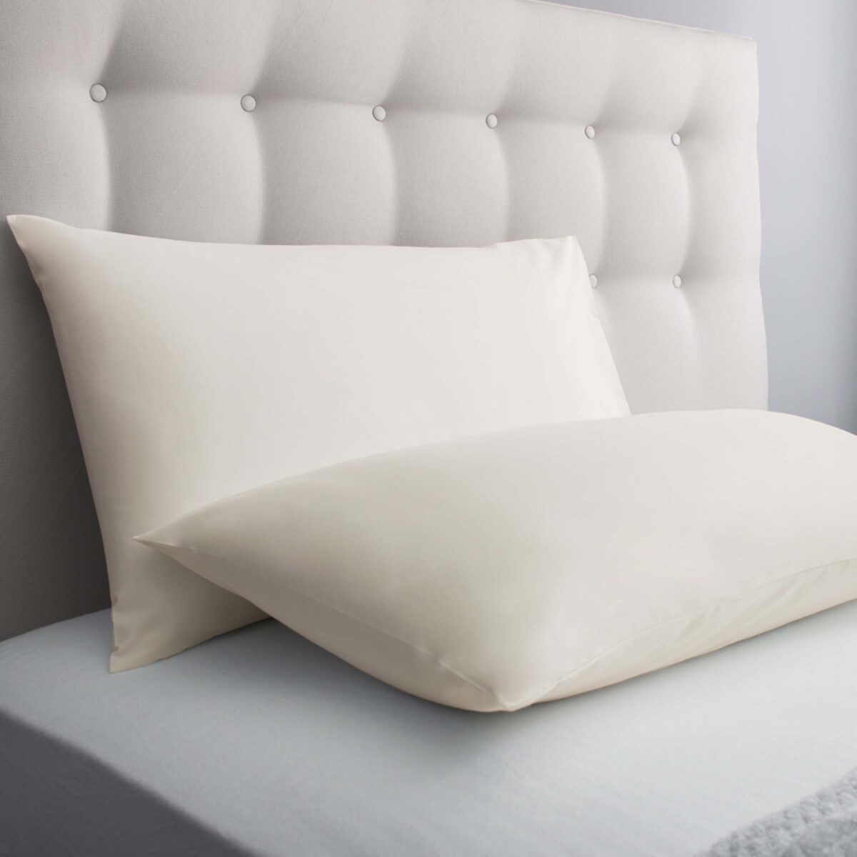 Silentnight Cotton Rich Housewife Pillowcase Pair - Stone