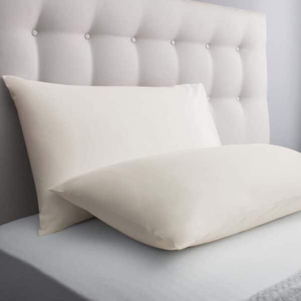 Silentnight Cotton Rich Housewife Pillowcase Pair - Stone
