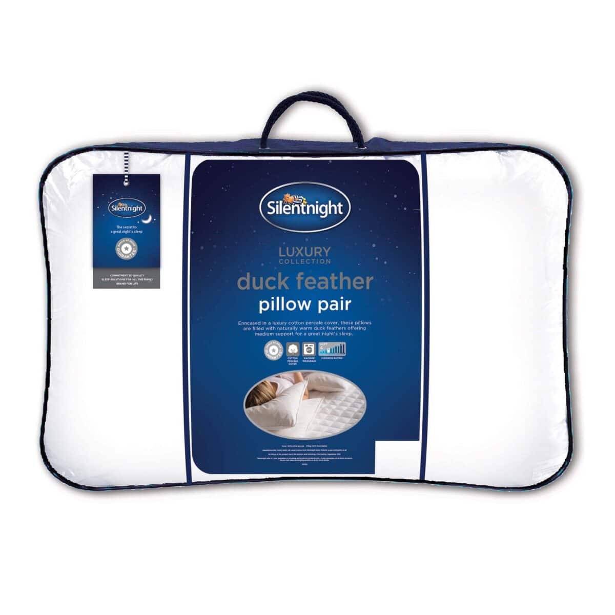 Silentnight Duck Feather Pillow - 2 Pack