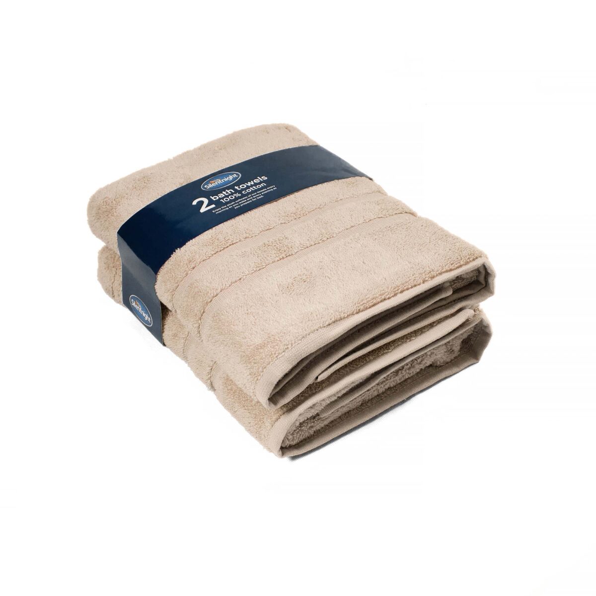 Silentnight 100% Cotton 525GSM 2 Piece Bath Towel Set
