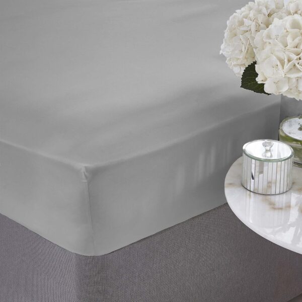 Silentnight Pure Cotton Fitted Sheet - Silver