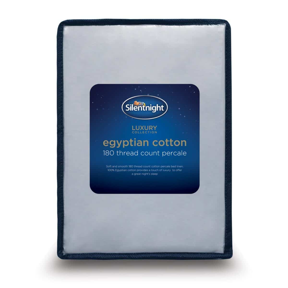 Silentnight Pure Cotton Fitted Sheet - Silver