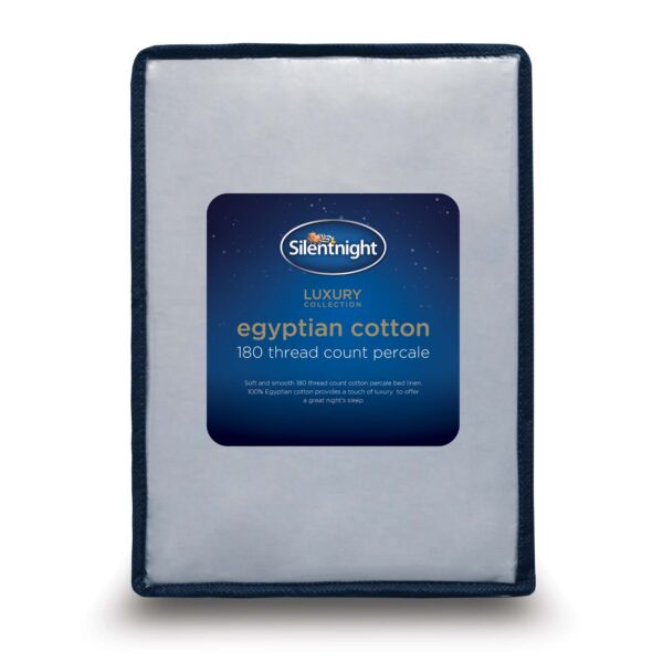 Silentnight Pure Cotton Fitted Sheet - Silver