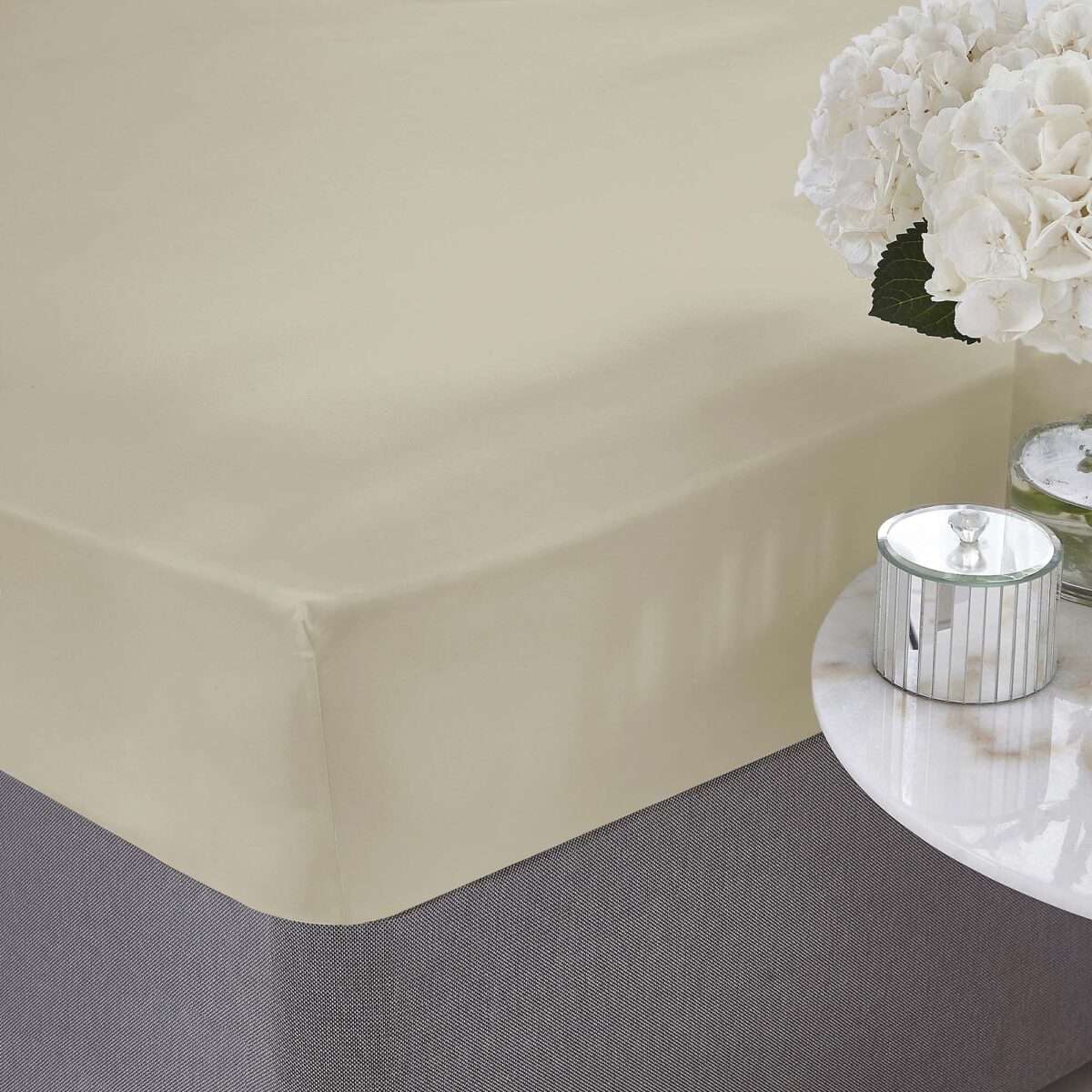 Silentnight Pure Cotton Fitted Sheet - Stone