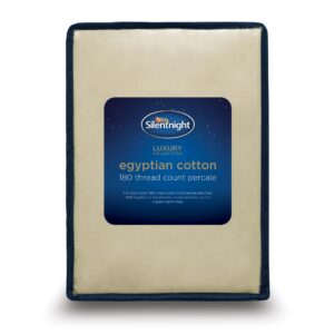 Silentnight Pure Cotton Fitted Sheet - Stone
