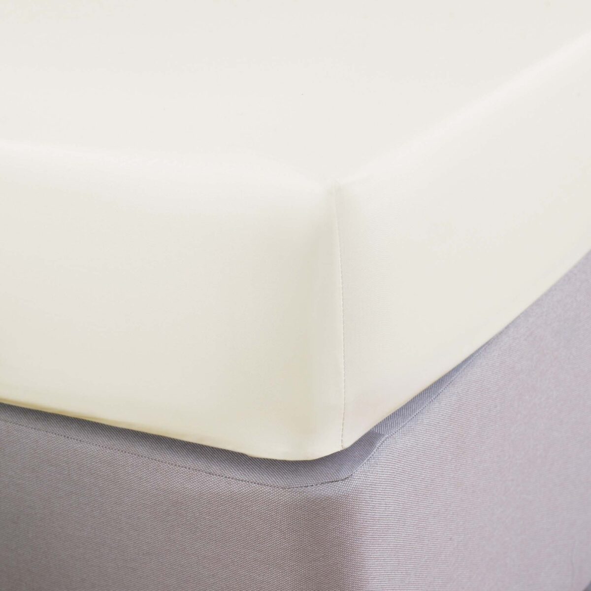 Silentnight Pure Cotton Fitted Sheet Cream Single Double King Super K