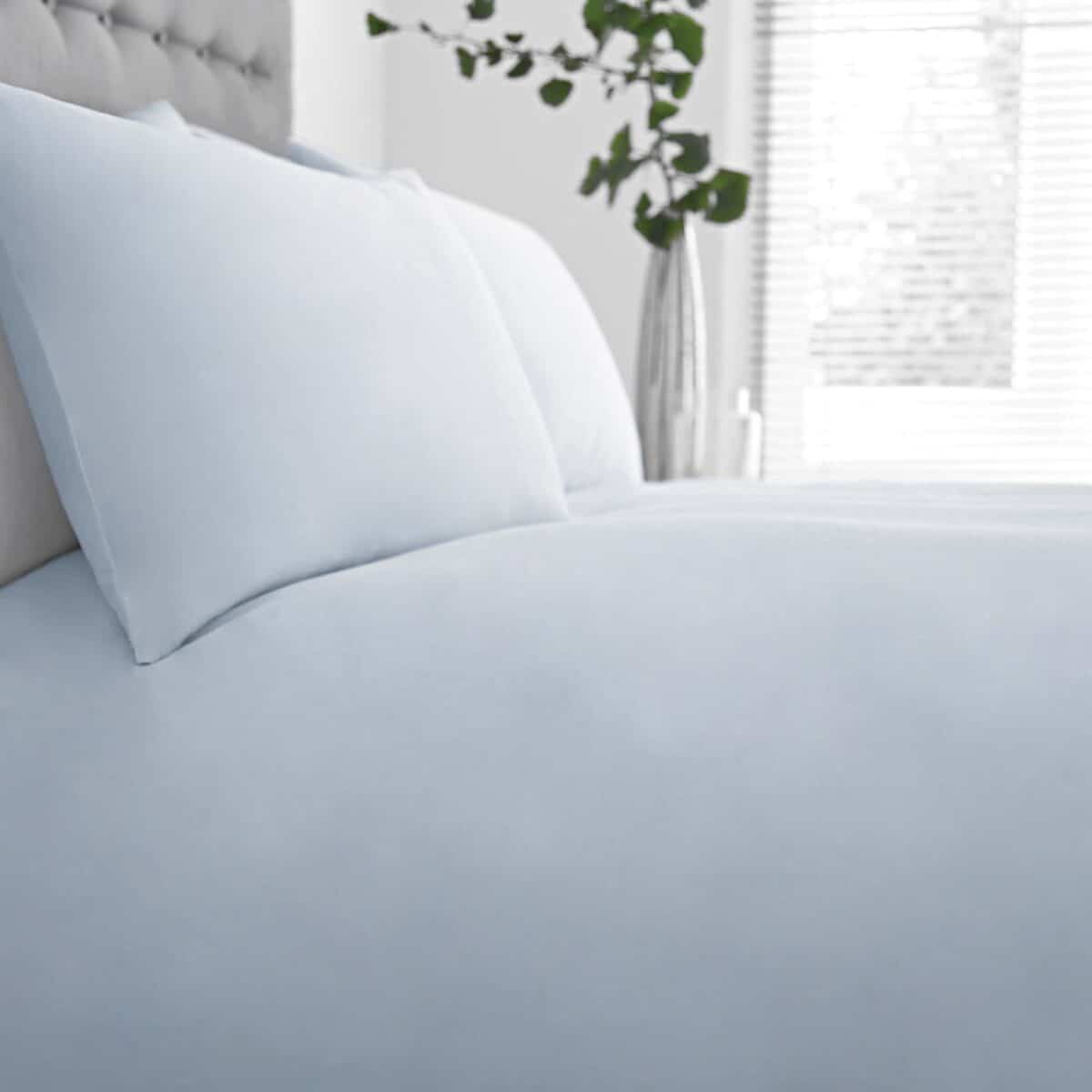 Silentnight Pure Cotton Housewife Pillowcase Pair - Silver