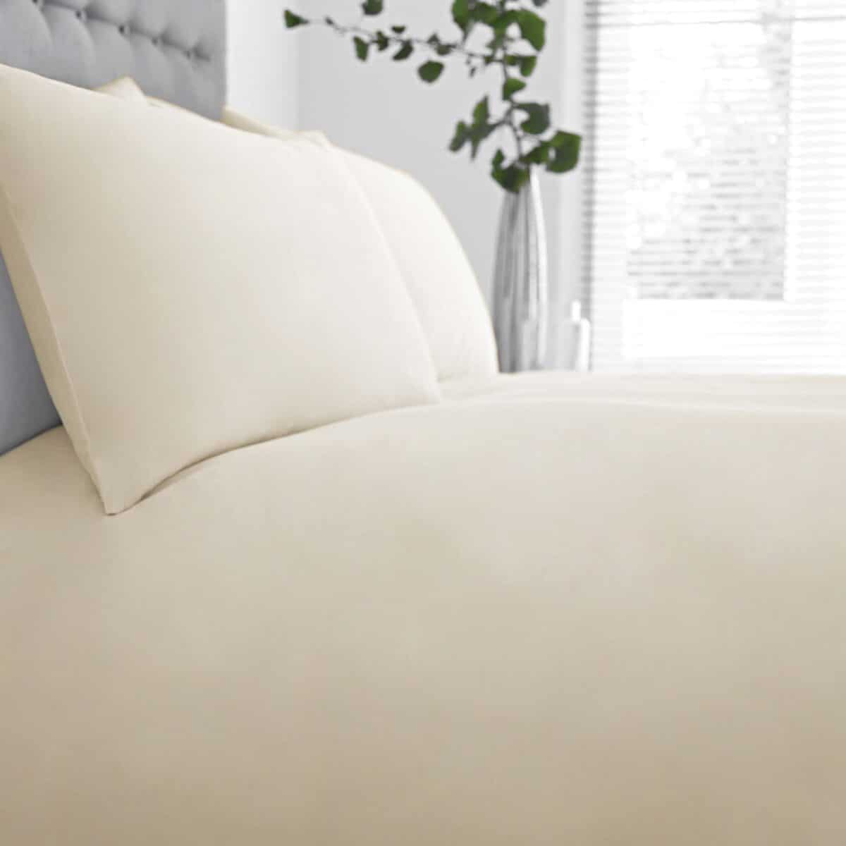 Silentnight Pure Cotton Housewife Pillowcase Pair - Stone
