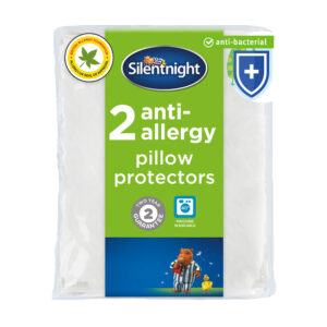 Silentnight Anti-Allergy, Pillow Protector, Pack of 2, Anti - Bacterial pillow protectors