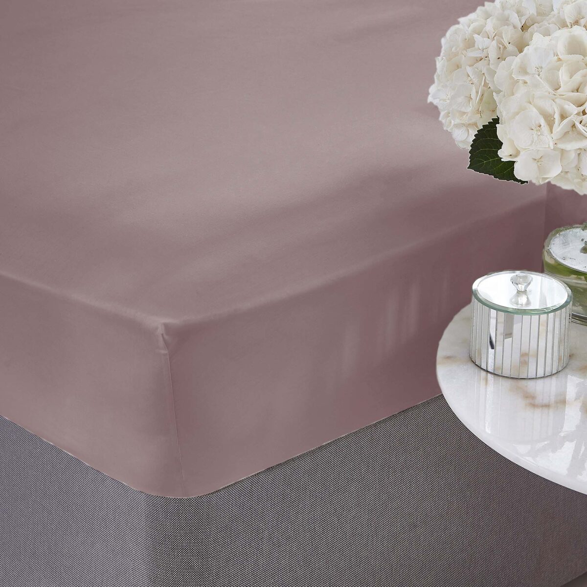 Silentnight Pure Cotton Fitted Sheet - Mauve