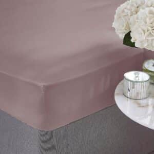 Silentnight Pure Cotton Fitted Sheet - Mauve