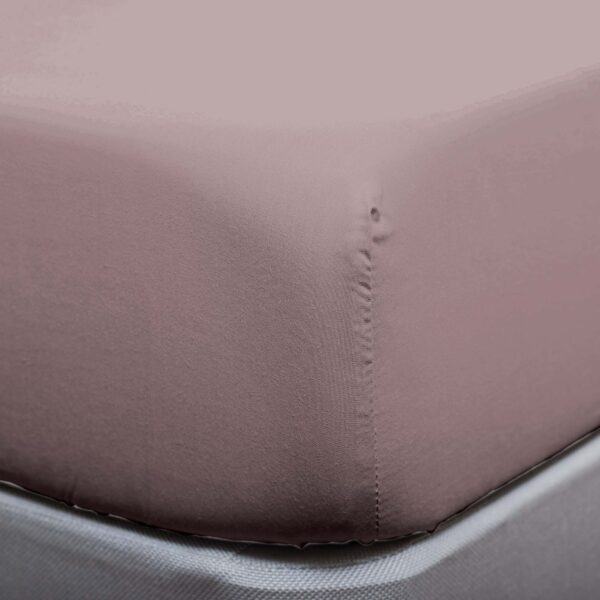 Silentnight Pure Cotton Fitted Sheet - Mauve