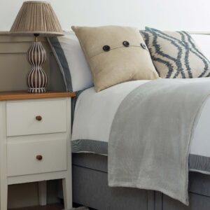 Silentnight Hazy Flannel Fleece Throw - Stone
