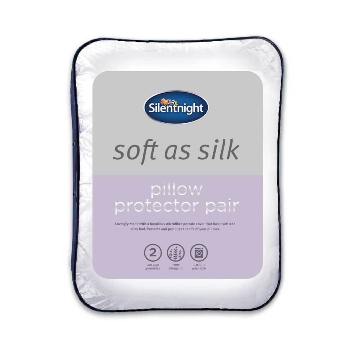 Silentnight Soft as Silk Pillow Protector Pair