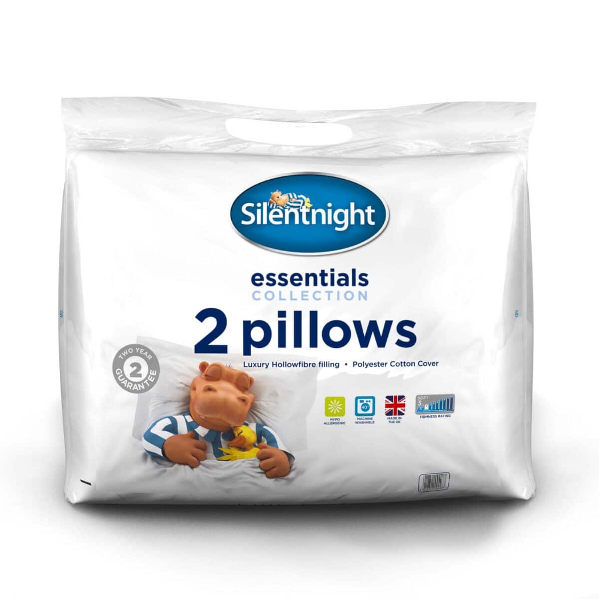 Silentnight Hollowfibre Pillow - 2 Pack
