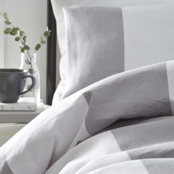 Silentnight Waffle Duvet Set - Grey