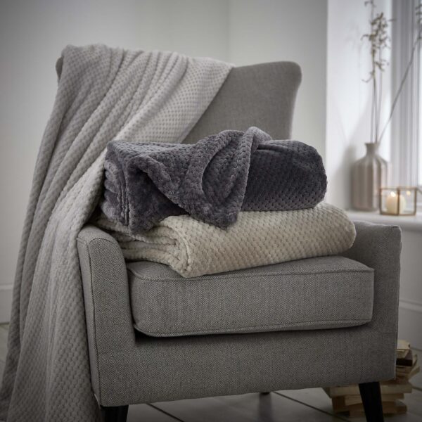 Silentnight Waffle Fleece Throw