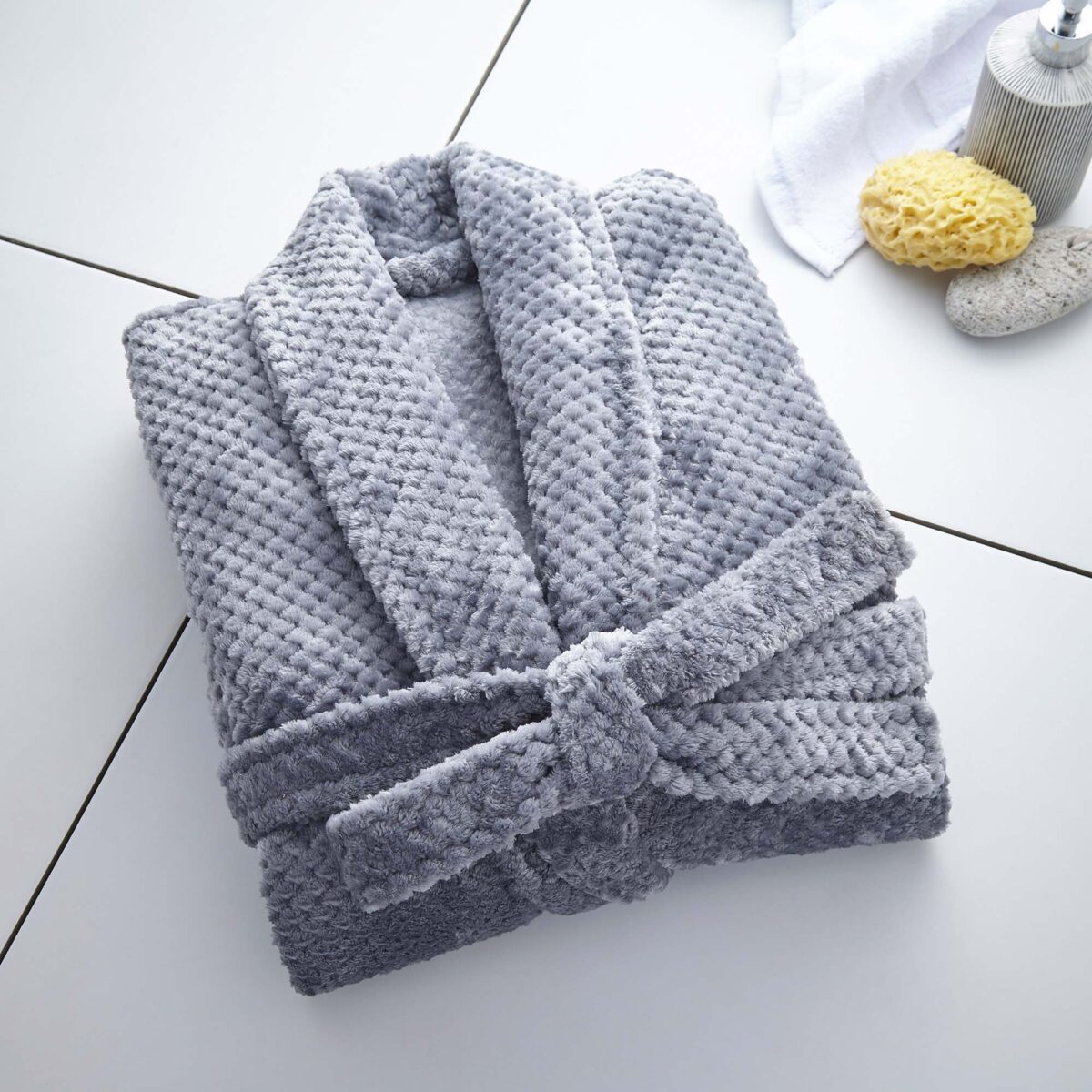 Silentnight Waffle Fleece Bathrobe