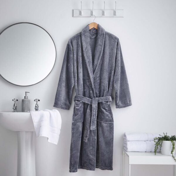 Silentnight Waffle Fleece Bathrobe