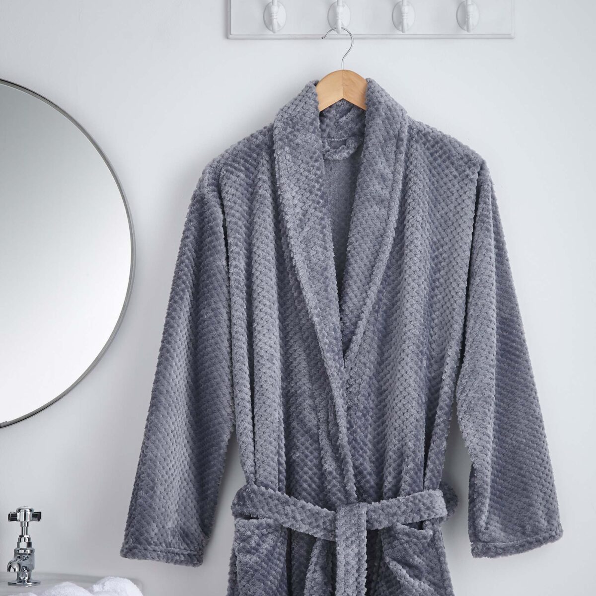 Silentnight Waffle Fleece Bathrobe