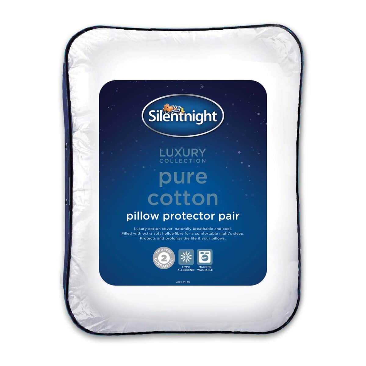 Silentnight Pure Cotton Pillow Protector Pair