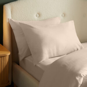 Silentnight Brushed Cotton Pillowcase Pair - Natural