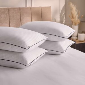 Silentnight Luxury Hotel Collection Piped Pillows - Pack of 6