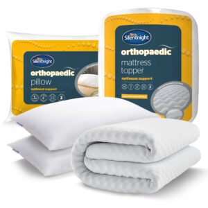 Silentnight Orthopaedic Mattress Topper & Pillow Bundle
